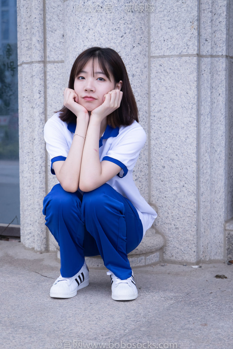 [BoBoSocks袜啵啵]NO.022 小甜豆-校服、贝壳头、白棉袜、肉丝[140P+1V／6.34GB]