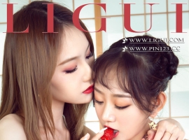 [Ligui丽柜] 2022.05.26 《双生花-香莓芬芳》小熊&心心 [61+1P-72M]