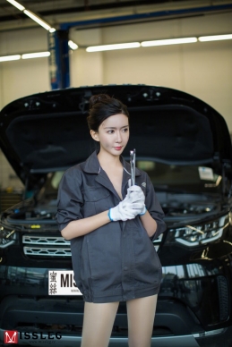 [MISSLEG蜜丝] 2018.03.02 钻石户外系列V010 赵智研《修车体验》[64P-247M]