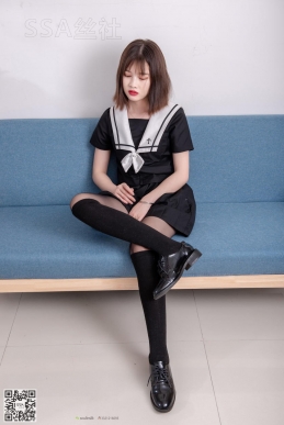 [SSA丝社]NO.113 穗子 黑色系JK制服腿模 [99P/168M]